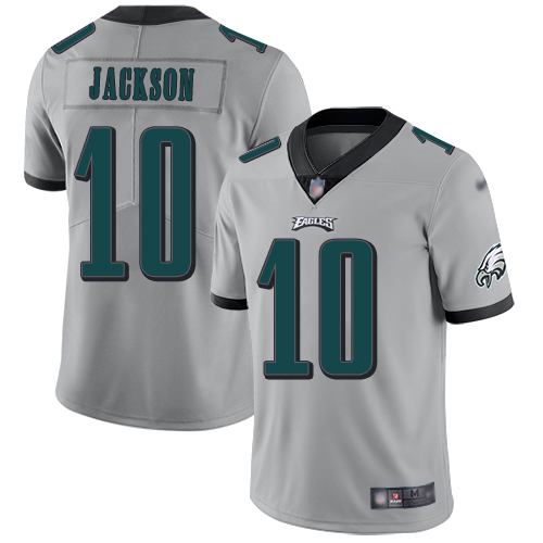 Men Philadelphia Eagles #10 DeSean Jackson Limited Silver Inverted Legend NFL Jersey Football